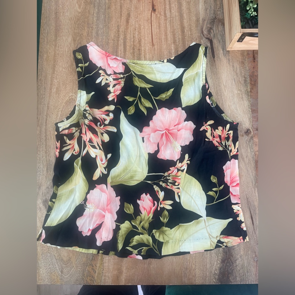 Vintage Hawaiian 🌺 Print Tank Sleeveless blouse Top